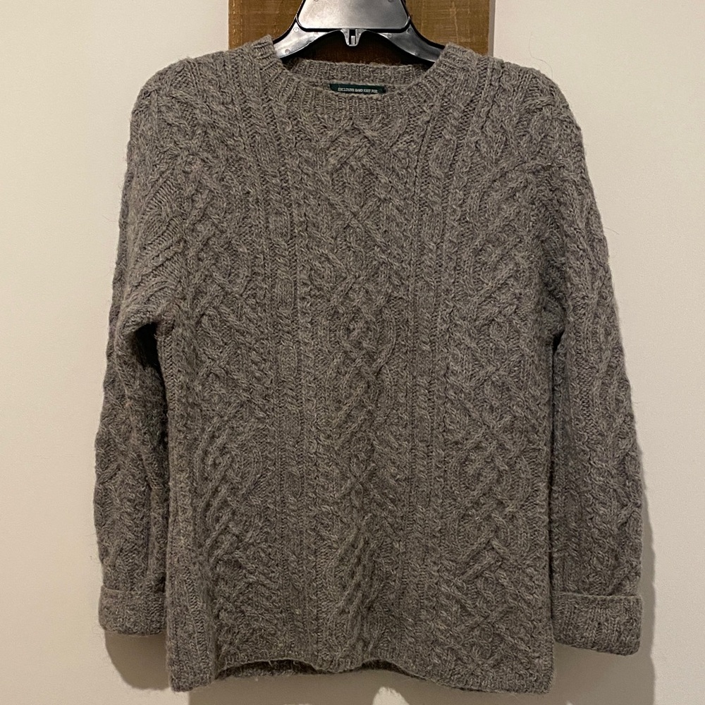 Lauren Ralph Lauren Gray Cable Knit Sweater